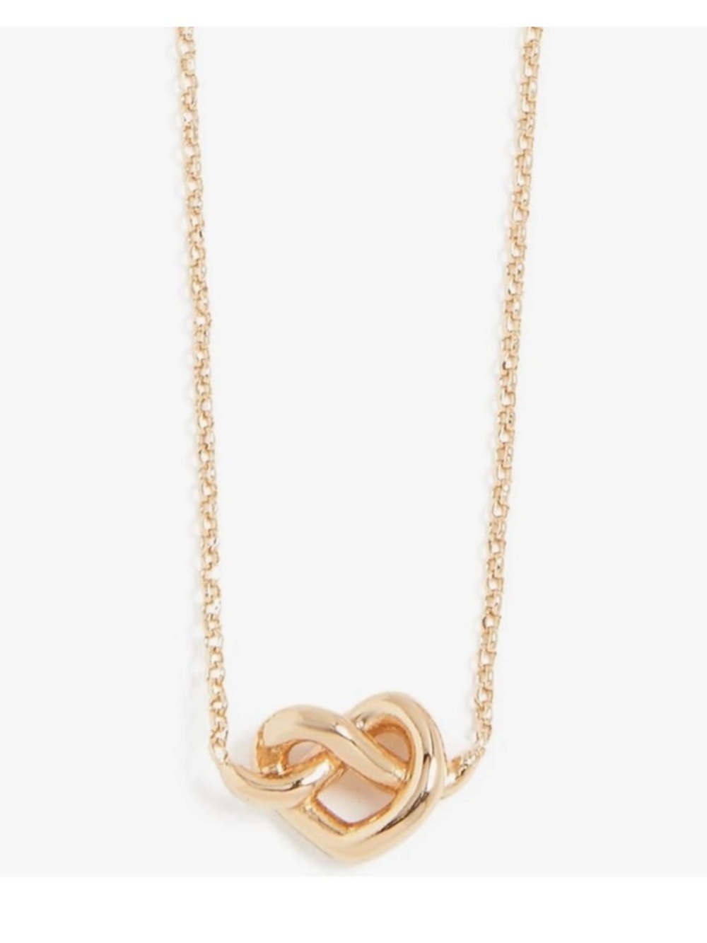 NWT Kate Spade Love Me Knot Gold Necklace 19”